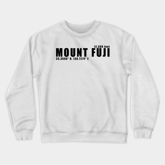 Sacred Splendor: Mount Fuji Crewneck Sweatshirt by senaru